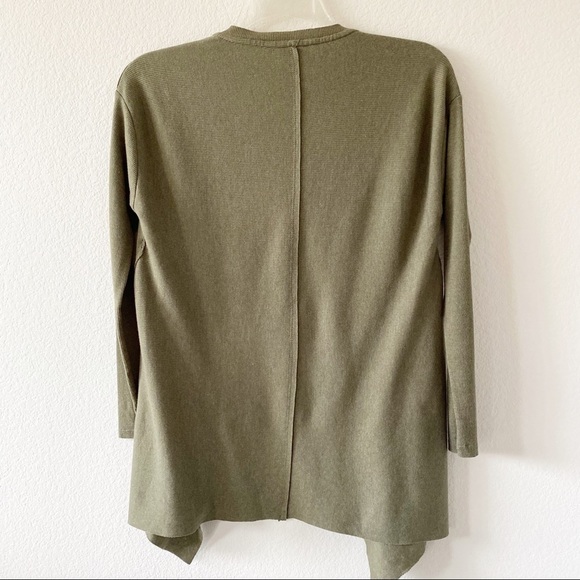 White Crow Asymmetrical Hem Top Green XS - Picture 2 of 8